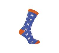 Mr Heron Men's Animal Patterned Soft Breathable Bamboo Novelty Socks in Dark Blue | Size: 6-11 Mr Heron Dark Blue 6-11