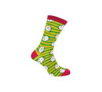 Mr Heron Men's Animal Patterned Soft Breathable Bamboo Novelty Socks in Lime | Size: 6-11 Mr Heron Lime 6-11
