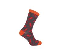 Mr Heron Men's Animal Patterned Soft Breathable Bamboo Novelty Socks in Mid Grey | Size: 6-11 Mr Heron Mid Grey 6-11