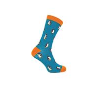 Mr Heron Men's Animal Patterned Soft Breathable Bamboo Novelty Socks in Teal | Size: 6-11 Mr Heron Teal 6-11