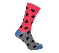Mr Heron Mens Bamboo Socks, 6-11 Spots (Red)
