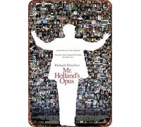 Mr. Holland's Opus Vintage Tin Sign Wall Art Decor - Retro Sign for Home Patio Decor Gifts Movie Poster - 8x12 Inch