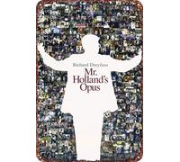 Mr. Holland's Opus Vintage Tin Sign Wall Art Decor - Retro Sign for Home Patio Decor Gifts Movie Poster - 8x12 Inch