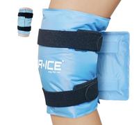 MR.ICE Large Ice Pack for Knee, Knee Ice Pack Wrap Around Entire Knee, Blue