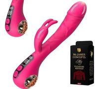 Mr. James Dual Stimulation Rabbit Vibrator - 9 Vibration Modes, LCD Display, G-Spot & Clitoral Stimulator, USB Rechargeable, IPX7 Waterproof - Pleasure Refined