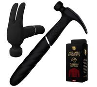 Mr. James™ Hammer Vibrator - Refined Pleasure Collection | Viral Social Media Design | 21 Functions | Waterproof, USB Rechargeable Silicone Massager for Women (Black Obsidian)
