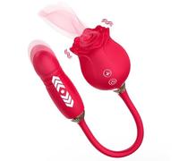 Mr. James Rose Dual Vibrator - 12 Tongue Licking & 12 Thrusting Modes, Magnetic USB Rechargeable, Waterproof, Whisper-Quiet - Pleasure Refined