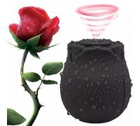 Mr. James™ Suction Vibrator - 10 Intense Suction Modes, Clitoral & Nipple Stimulator, Magnetic Rechargeable, Waterproof - Pleasure Refined (Black Rose Edition)