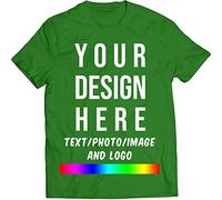 Mr Jeans LTD® Personalised T Shirt UK Green (XL) A++ DGT Printing - Design Your Own Custom Tshirts in UK Any Photo Text - Personalized Custom Shirt Gifts idea for Birthday - (Same Day Dispatch)