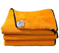Mr Jeans Microfibre Cleaning Cloths Extra Large 60x40cm Premium Dual-Sided Car Drying Towels Lint Free Super Absorbent for Car Wash Household Cleaning and Detailing Pack of 3