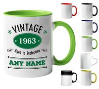 Mr Jeans Vintage 1963 Mug (Age 59) Aged to Perfection Personalised Mug - Customised 59th Birthday Gift - Add Name