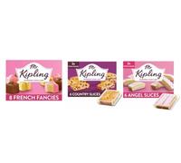 Mr Kipling Exceedingly Good Cakes Variety Pack, French Fancies, Country Slices, and Angel Slices