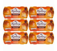 Mr Kipling Golden Syrup Sponge Puddings 190g x 6, Instant Microwavable Cake Dessert Snack with Welari Thank You Card | (6pack)