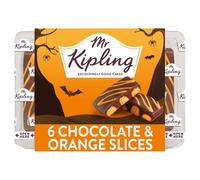 Mr Kipling Halloween Chocolate and Orange Cake Slices 6 Pack
