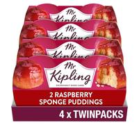 Mr Kipling Raspberry Sponge Pudding Desserts, 190 g (4-Pack)