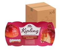 Mr Kipling Raspberry Sponge Pudding Desserts, 190 g (Pack of 4)