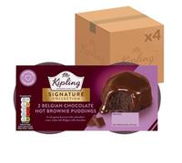 Mr Kipling Signature Belgian Chocolate Hot Brownie Puddings, 210 g (Pack of 4)