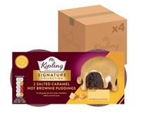 Mr Kipling Signature Salted Caramel Brownie Puddings Dessert Chocolate Cake, 210 g (Pack of 4)