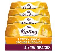 Mr Kipling Sticky Lemon Sponge Pudding Desserts, 190 g (Pack of 4)