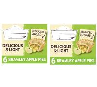 Mr Kippling Delicious & Light Bramley Apple Pies x6 (2 Pack)