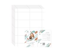 Mr-Label 200 Name Badge Inserts 3.5x2.25 in, 230GSM Premium Insert Badge Refill, Two-Sides Printable Card Stock, Micro-Perforated, Compatible with Inkjet/Laser Printer