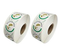 Mr-Label Catering Stickers - Gluten Free Labels 25mm - 2 Rolls - 1000 Labels per Roll