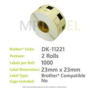 Mr-Label DK-11221 Compatible with Brother - 2X Rolls