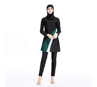 Mr Lin123 Muslim Swimwear for Women Islamic Conservative Full Coverage Muslim Swimsuit Burkini (2XL, Green)