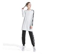Mr Lin123 Women's Muslim Tracksuits Set (M, White)