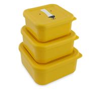 Mr. Lion 3-piece snack boxes Yellow one size