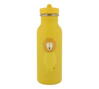 Trixie Drinking Bottle - Mr. Lion - 500ml Stainless Steel Water Bottle for Kids - Yellow - Leakproof - Eco-Friendly and BPA-Free