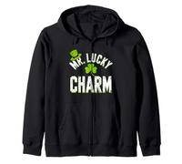 Mr Lucky Charm Funny Irish St Patricks Day Party Matching Zip Hoodie