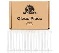 Mr Lufa 100pcs Glass Pipes for Smoking Tobacco - LUFKI Glass Tubes Cygarniczki