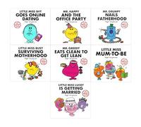 Mr Men And Little Miss for Grown Ups 7 Books Set By Roger Hargreaves