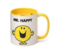 Mr. Men And Little Miss Mr Happy Lemon & Ginger Scented Reusable Mug Candle in Yellow | Size: Medium Mr. Men And Little Miss Yellow Medium