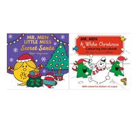 Mr. Men Holiday Magic Collection by Roger Hargreaves: Secret Santa & A White Christmas Colouring Storybook (2-Book Set) - Paperback