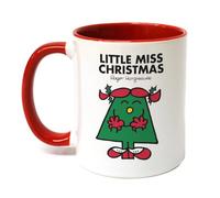 Mr. Men Little Miss Christmas Large Porcelain Colour Handle Mug Little Miss