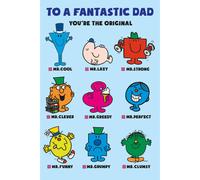 Danilo Cards Dad Birthday Card, Mr Men Dad Birthday Card, Dad Birthday Card Mr Men, Happy Birthday Card Dad,Multi,9 X 6