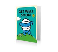 Mr Men & Little Miss Greetings Card, Mr Bump, Get Well Soon, Multiple Colours (MR062)
