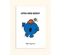 Mr Men & Little Miss Little Miss Bossy Mounted 30 x 40cm Print, Multi-Color