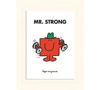 Mr Men & Little Miss, LMP12353P, Mr Men - Mr Strong Mounted 30 x 40cm Print, Multi-Color, 30 X 40cm