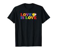 Mr. Men Little Miss Love Is Love Slogan Rainbow Pride T-Shirt