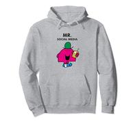 Mr. Men Little Miss Meme - Mr. Social Media - Mr. Chatterbox Pullover Hoodie