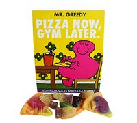 Mr Men Little Miss Mr Greedy Jelly Pizza and Fizzy Cola Bottles, 100 g MRM53611