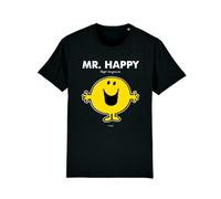 Mr. Men Little Miss Mr. Happy T-Shirt Black