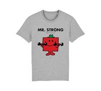 Mr. Men Little Miss Mr. Strong T-Shirt Grey