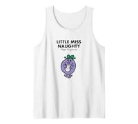Mr. Men Little Miss Naughty T-Shirt Tank Top, Men, White, Large