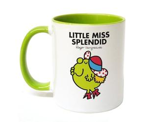 Mr. Men Little Miss Splendid Large Porcelain Colour Handle Mug Little Miss