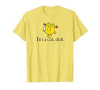 Mr. Men Little Miss Sunshine Halloween I'm a cat duh T-Shirt, Men, Lemon Yellow, Medium