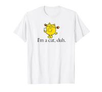 Mr. Men Little Miss Sunshine Halloween I'm a cat duh T-Shirt, Men, White, X-Large